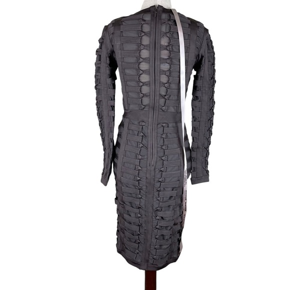 House of CB Charcoal Lola Bandage Dress - Picture 9 of 14